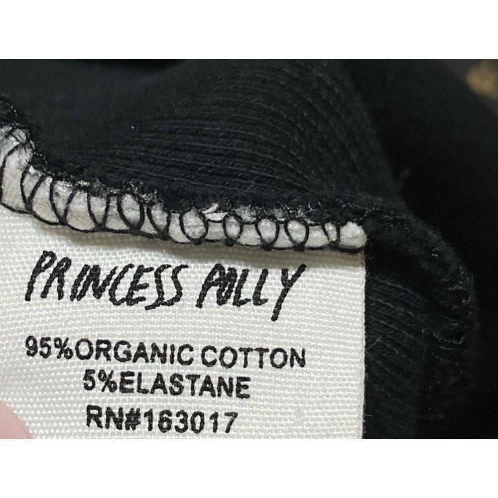 Princess Polly Knit Mini Dress Cap Sleeve Ribbed Solid Black Stretch Size 2 - Picture 6 of 7